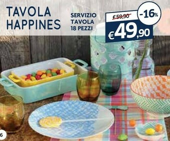 Galassia Servizio Tavola 18 Pezzi offerta