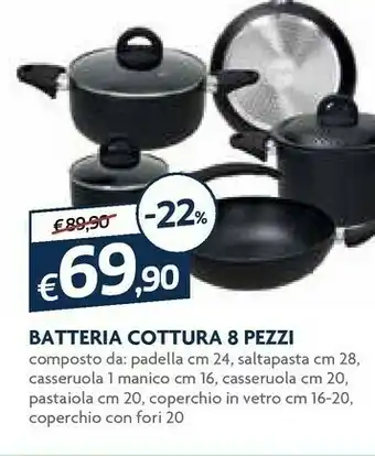 Galassia Batteria Cottura 8 Pezzi offerta