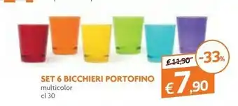 Galassia Set 6 Bicchieri Portofino offerta