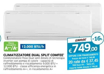 Comfeè Climatizzatore Dual Split