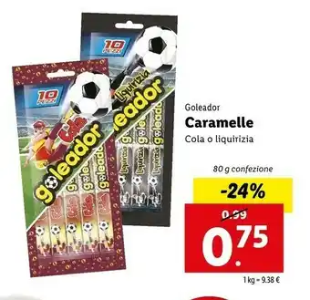 Lidl Goleador Caramelle 80 G offerta