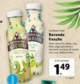 Lidl Caribbean Style Bevande Fresche offerta
