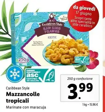 Lidl Caribbean Style Mazzancolle Tropicali offerta