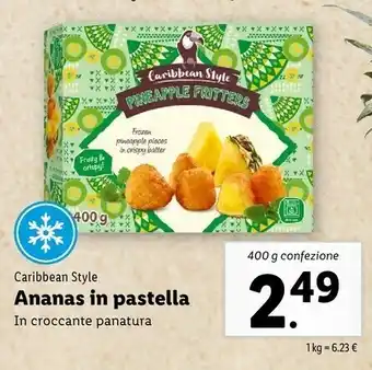 Lidl Caribbean Style Ananas In Pastella offerta