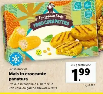 Lidl Caribbean Style Fried Corn Patties 240 G offerta