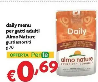 Pam Almo Nature Daily Menu Per Gatti Adulti offerta