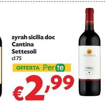 Pam Settesoli Syrah Sicilia DOC 750 G(ml) offerta