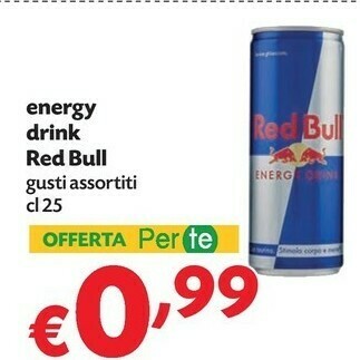 Pam Red bull Energy Drink 250ml Bevanda Energetica Liquido offerta