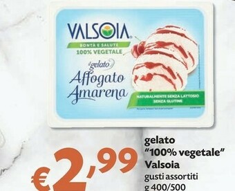 Pam Valsoia Il Gelato Bianco Variegato Amarena 100% Vegetale offerta