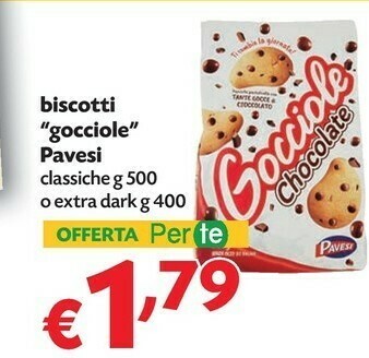 Pam Pavesi Biscotti Gocciole offerta