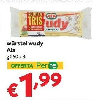 Pam Aia Wurstel Wudy offerta