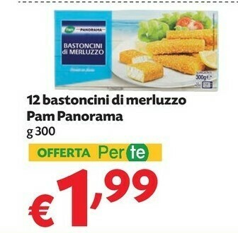 Pam 12 Bastoncini Di Merluzzo offerta
