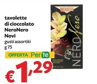 Pam Novi Novi - Nero Nero 70% Cacao 75 G(ml) offerta