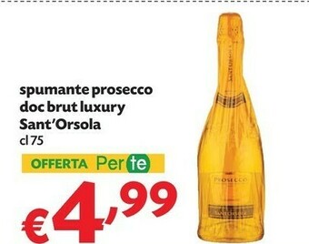 Pam Sant'Orsola Spumante Prosecco DOC Brut Luxury offerta