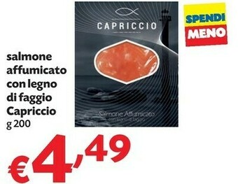 Pam Capriccio Salmone Affumicato Con Legno Di Faggio offerta