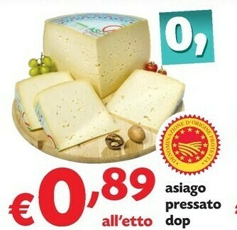 Pam Asiago Pressato DOP offerta