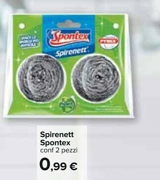 Carrefour Spontex Spirenett 2 Pezzi offerta