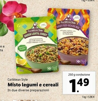 Lidl Caribbean Style Misto Legumi E Cereali offerta