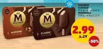 PENNY Algida Magnum Classico 316 g/Mandorle 328 g offerta
