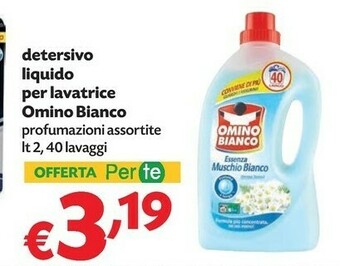 Pam Omino Bianco Detersivo Lavatrice offerta