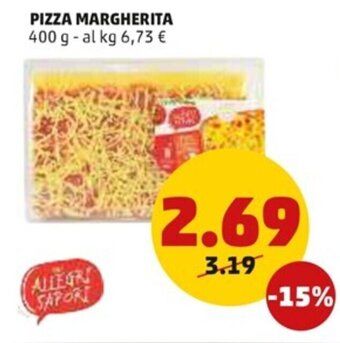 PENNY Gli Allegri Sapori Pizza Margherita 400 g offerta