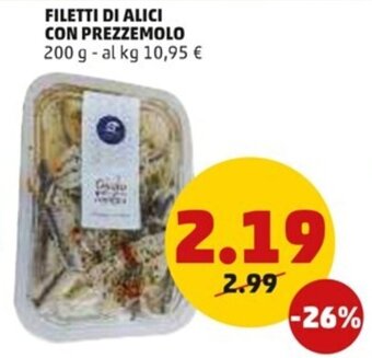 PENNY Filetti di Alici Con Prezzemolo 200 g offerta