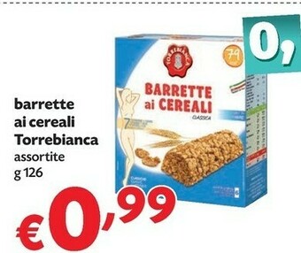 Pam Torrebianca - Barrette Ai Cereali Classica 126 G(ml) offerta