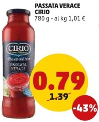 PENNY Cirio Passata Verace 780 g offerta