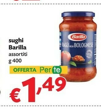 Pam Barilla Sughi per pasta offerta