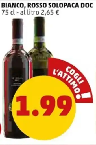 PENNY Bianco, Rosso Solopaca DOC 75 cl offerta