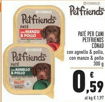 Conad Cibo per cani offerta
