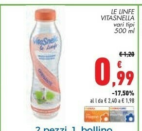 Conad Vitasnella Acqua offerta