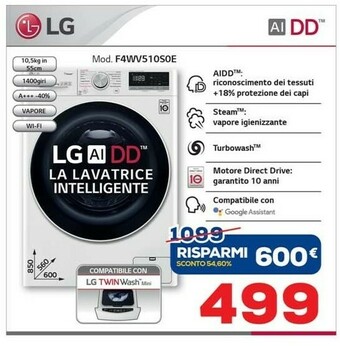 Euronics LG Lavatrice Lg offerta