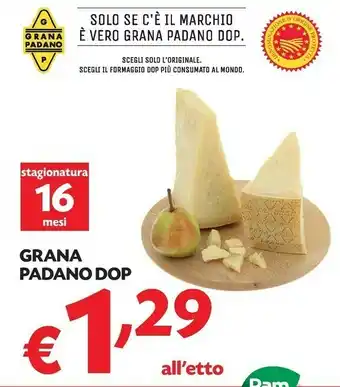 Pam Grana Padano Grana Padano Dop offerta