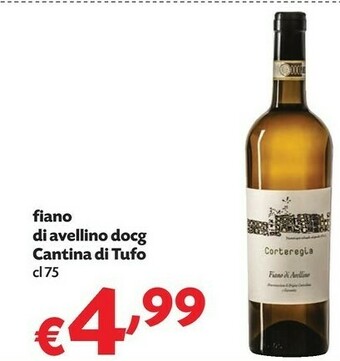 Cantina Di Tufo Fiano Di Avellino Docg