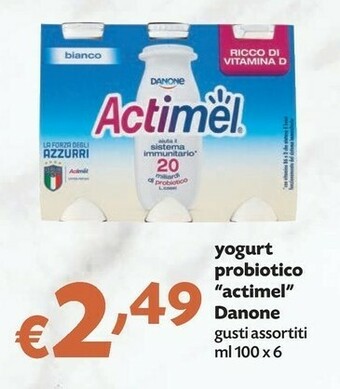 Pam Danone Actimel Bianco 600 G(ml) offerta