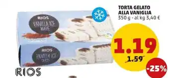 PENNY Rios Torta Gelato Alla Vaniglia 350 g offerta