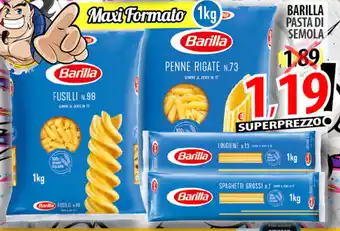 Il Genio Supermercato Barilla Pasta Di Semola 1 kg offerta