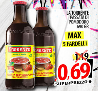 Il Genio Supermercato La Torrente Passata di Pomodoro 690 gr offerta