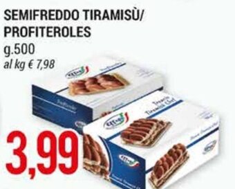 Semifreddo Tiramisù/Profiteroles g.500