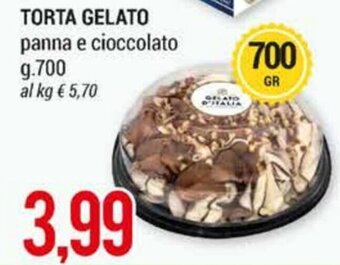 Hardis Torta Gelato panna e cioccolato g. 700 offerta