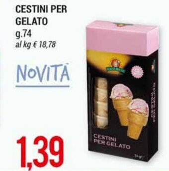 Cestini per Gelato g. 74