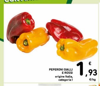 Spazio Conad Peperoni gialli e rossi offerta