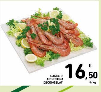 Spazio Conad Gamberi argentina decongelati offerta