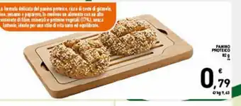 Spazio Conad Panini proteico 82 g offerta