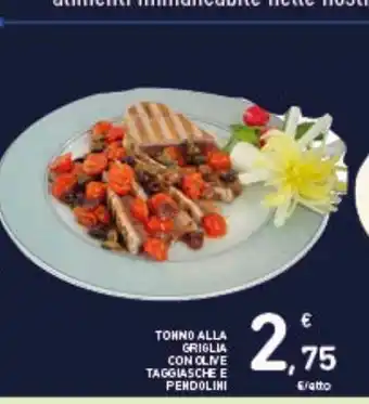 Spazio Conad Tonno alla griglia con olive trggiiasche e pendolini offerta