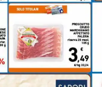 Prosciutto crudo faleria