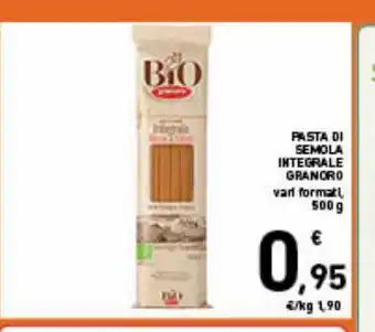 Spazio Conad Pasta di semola integrale granoro offerta