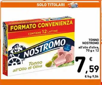 Spazio Conad Tonno in olio di oliva nostromo 70 g x 12 offerta