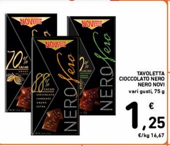 Spazio Conad Tavoletta cioccolato nero nero novi offerta